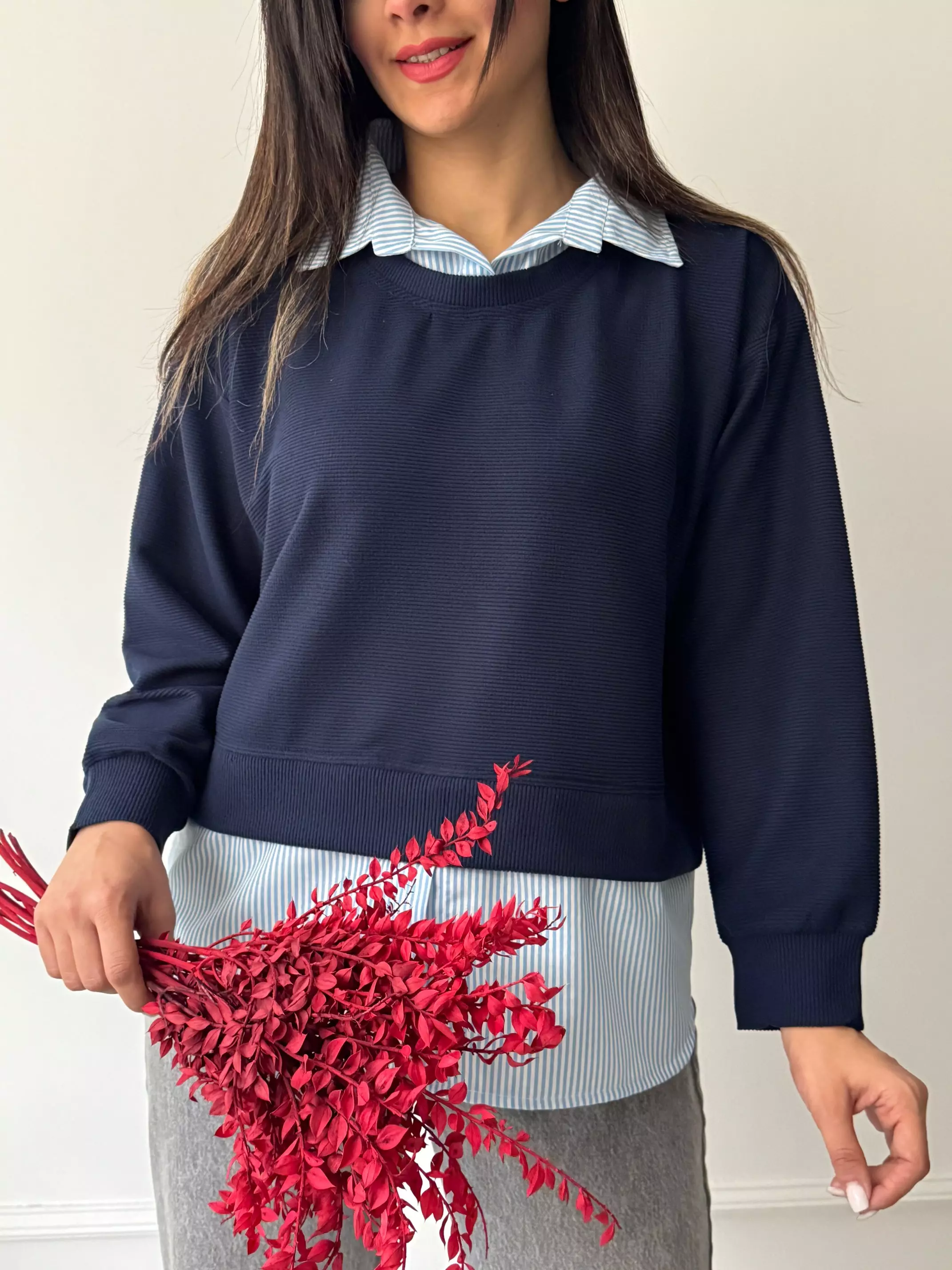 شومیز مانتویی دوتیکه پرتو